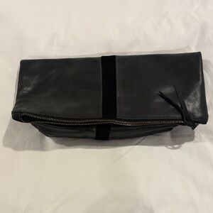 Able Leather Foldover Clutch